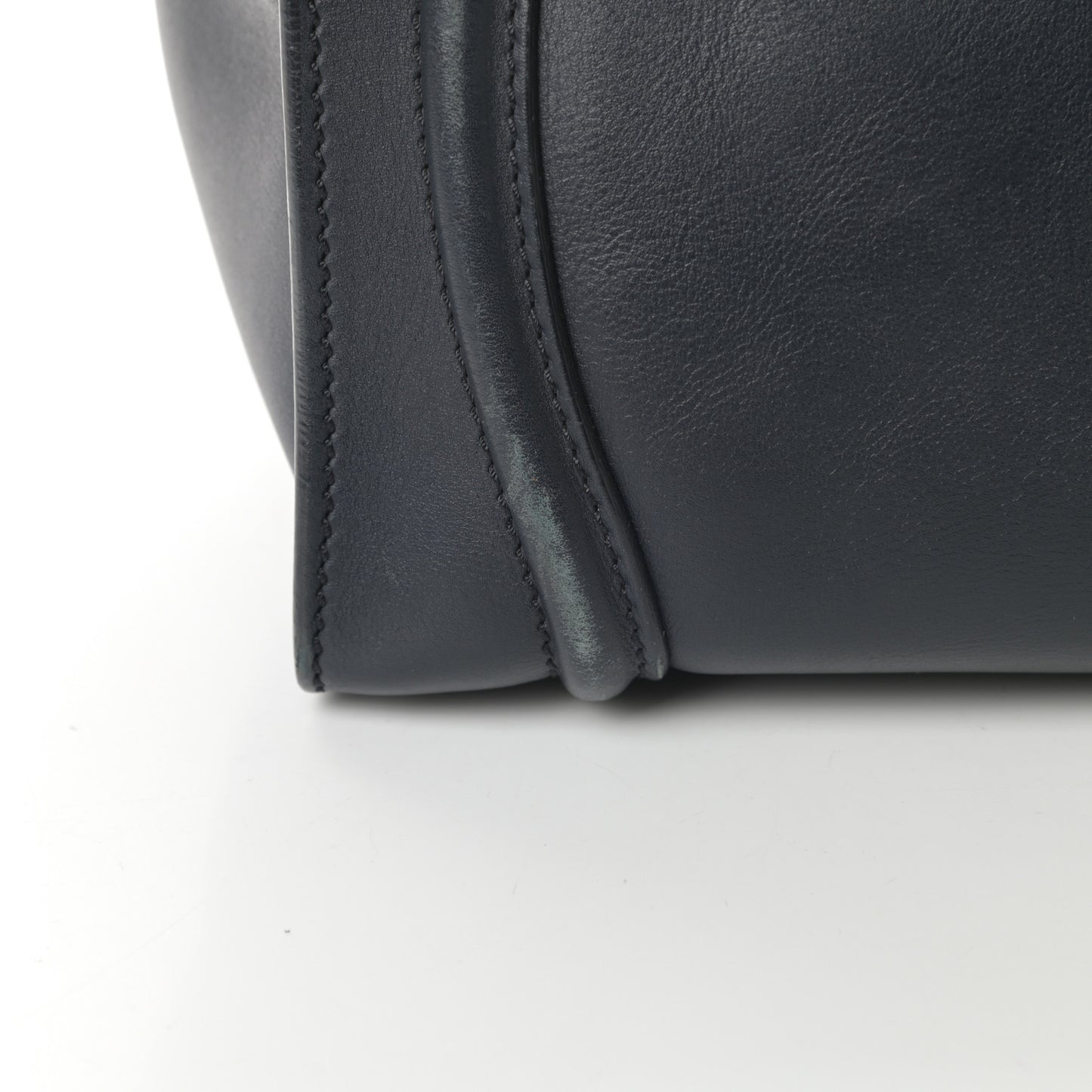 Smooth Calfskin Mini Luggage Navy Blue