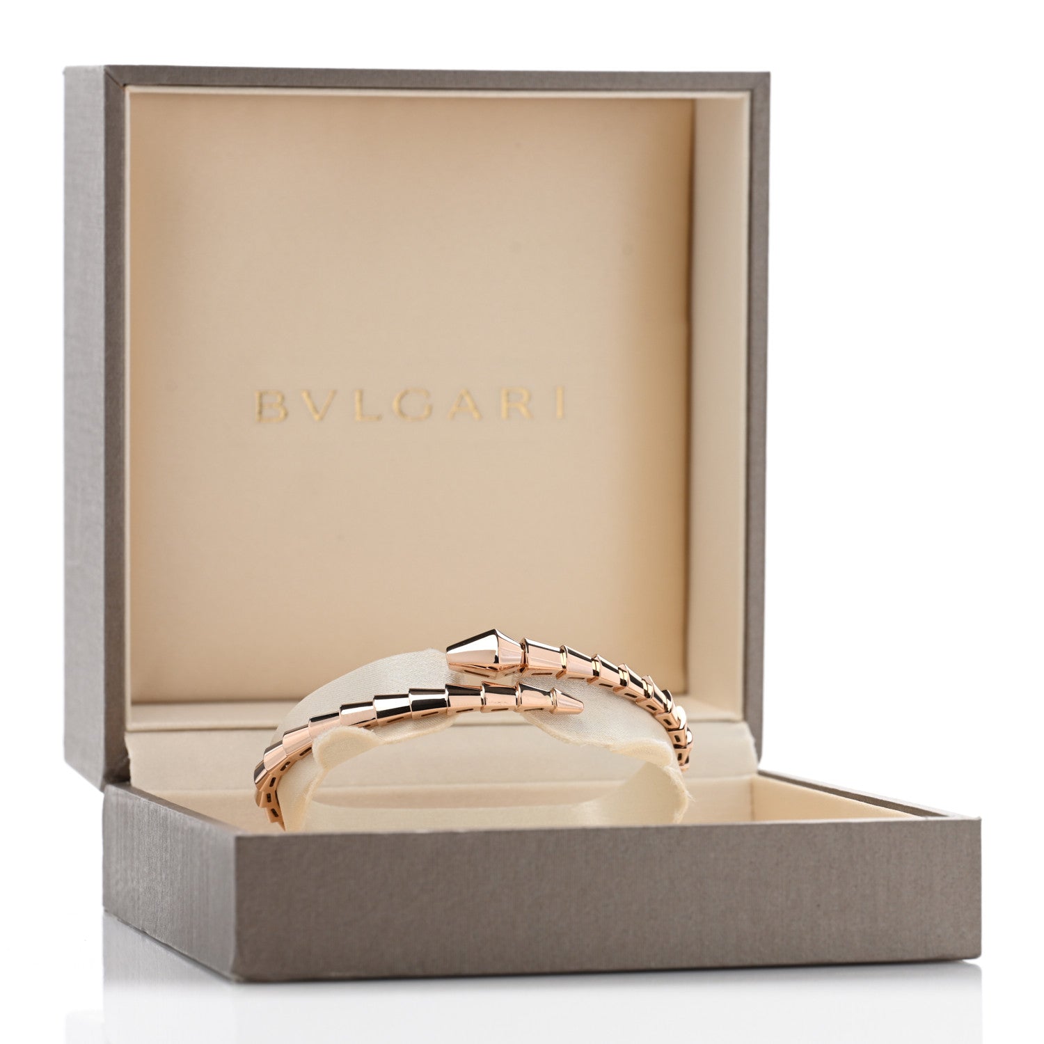 Bulgari 18K Rose Gold Serpenti Viper Bracelet M 4 of 4