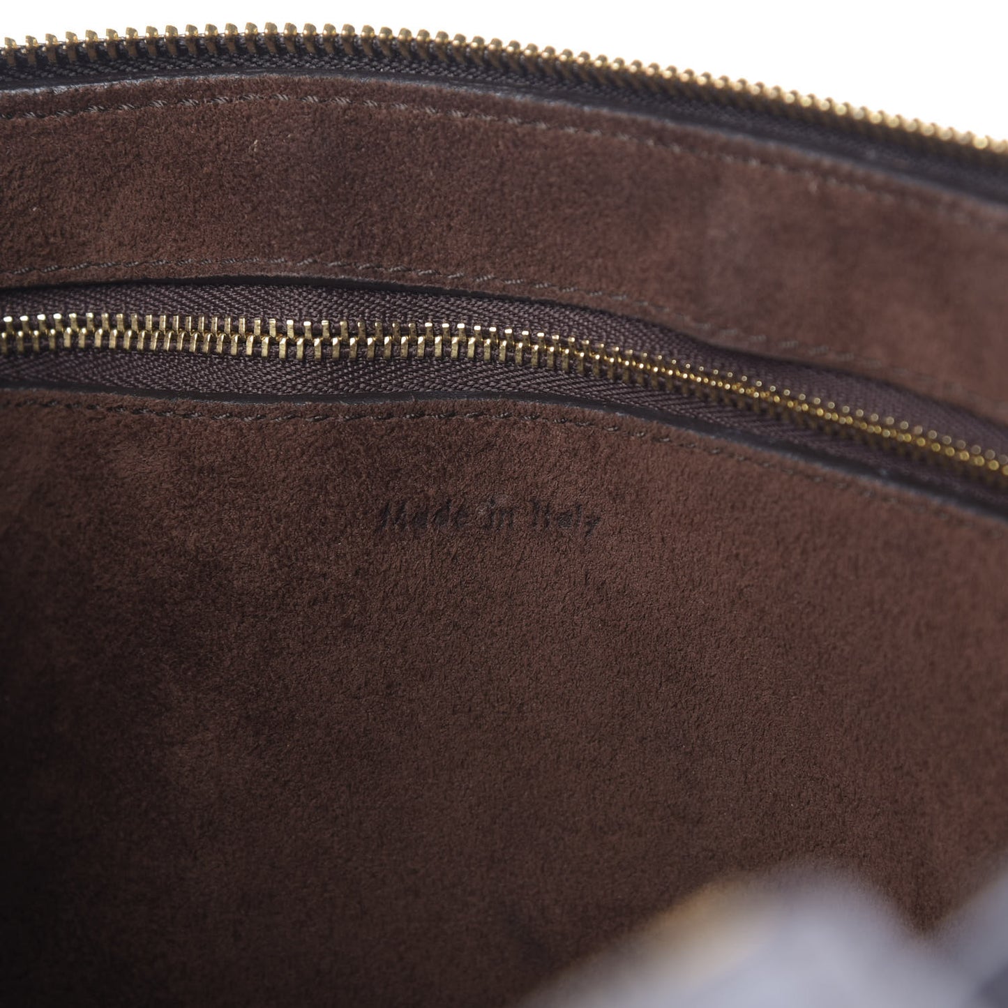Smooth Calfskin Large Edge Shoulder Bag Brown