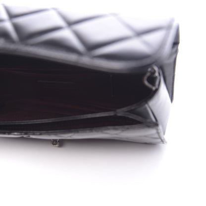 Chanel Glazed Calfskin Quilted Medium Perfect Edge Flap Black 5 of 12
