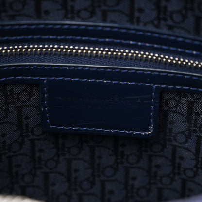 Christian Dior Patent Cannage Large Lady Dior Navy Blue 6 of 10