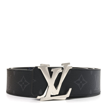 Louis Vuitton Monogram Eclipse 40mm Shake LV Initiales Reversible Belt 95 38 Black 1 of 5