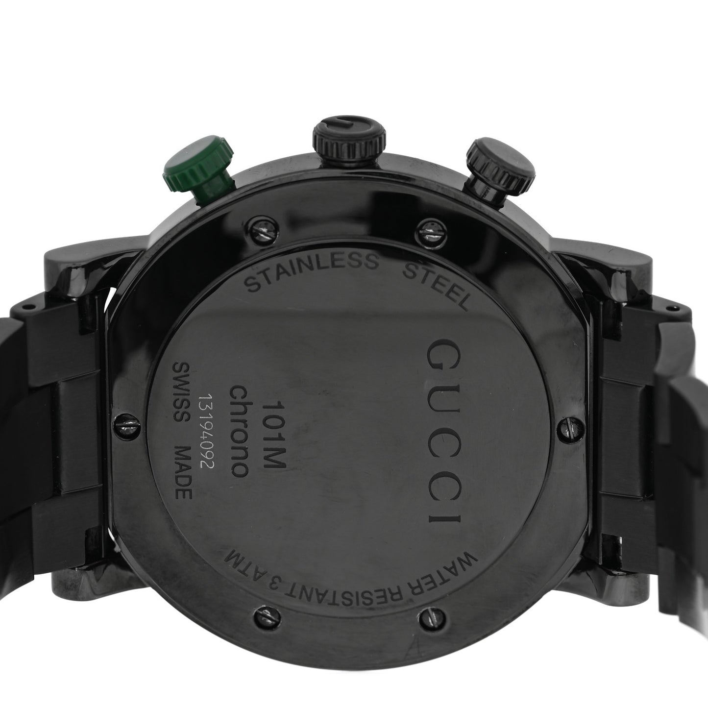 PVD Stainless Steel 44mm 101M G-Chrono Quartz Watch Black