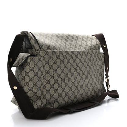 Gucci GG Plus Monogram Messenger Diaper Bag Dark Brown 3 of 9
