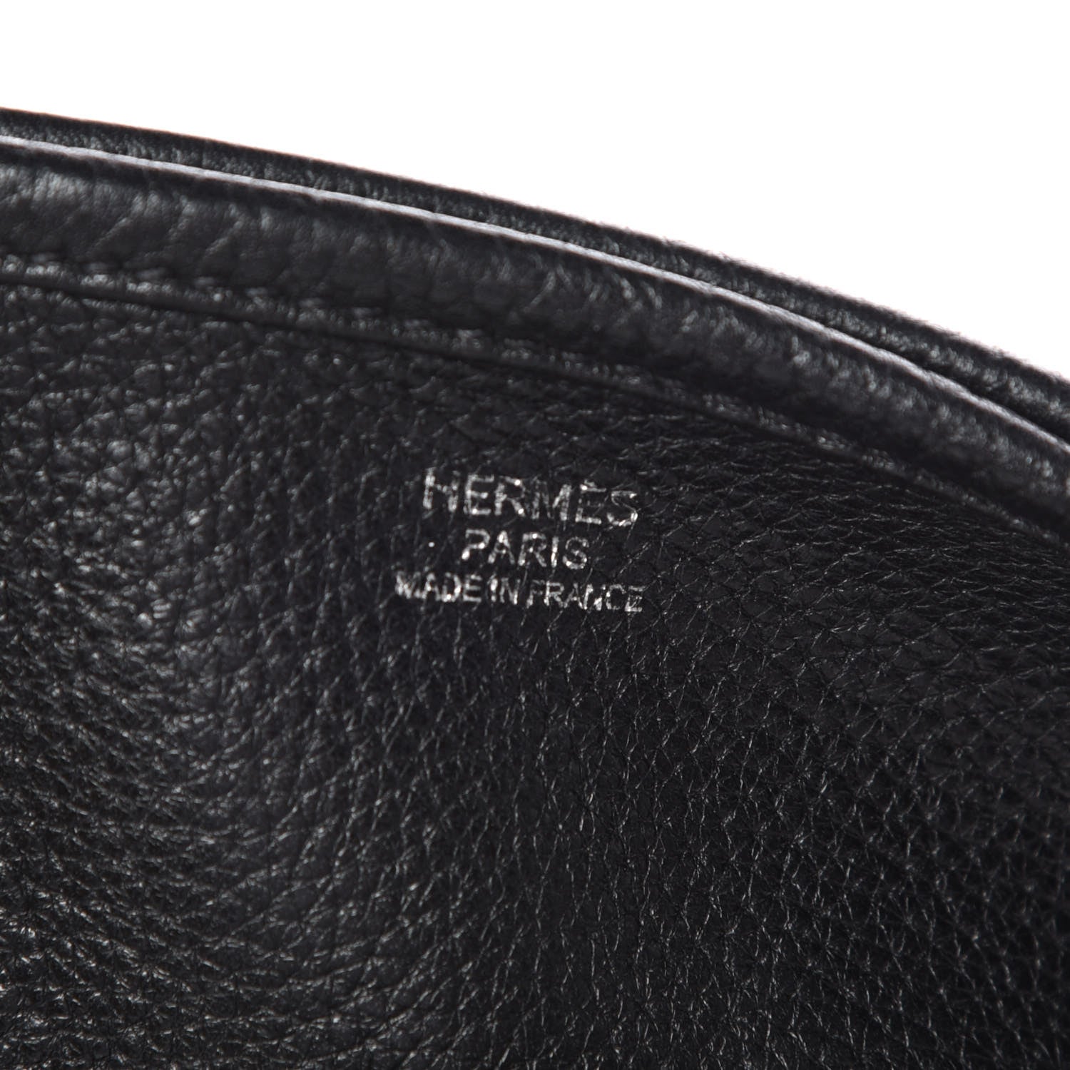 Hermes Taurillon Clemence Evelyne PM Black 8 of 9