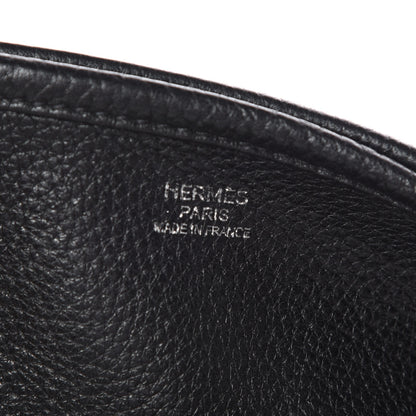 Hermes Taurillon Clemence Evelyne PM Black 8 of 9