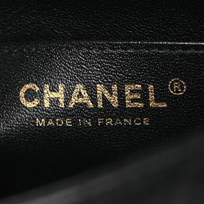 Chanel Lambskin Chevron Quilted Mini Square Flap Black 6 of 13