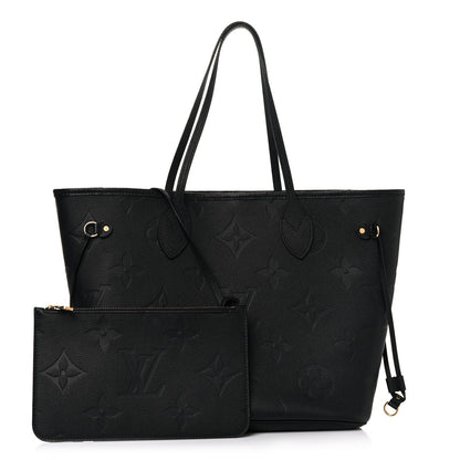 Louis Vuitton Empreinte Monogram Giant Neverfull MM Black 1 of 10