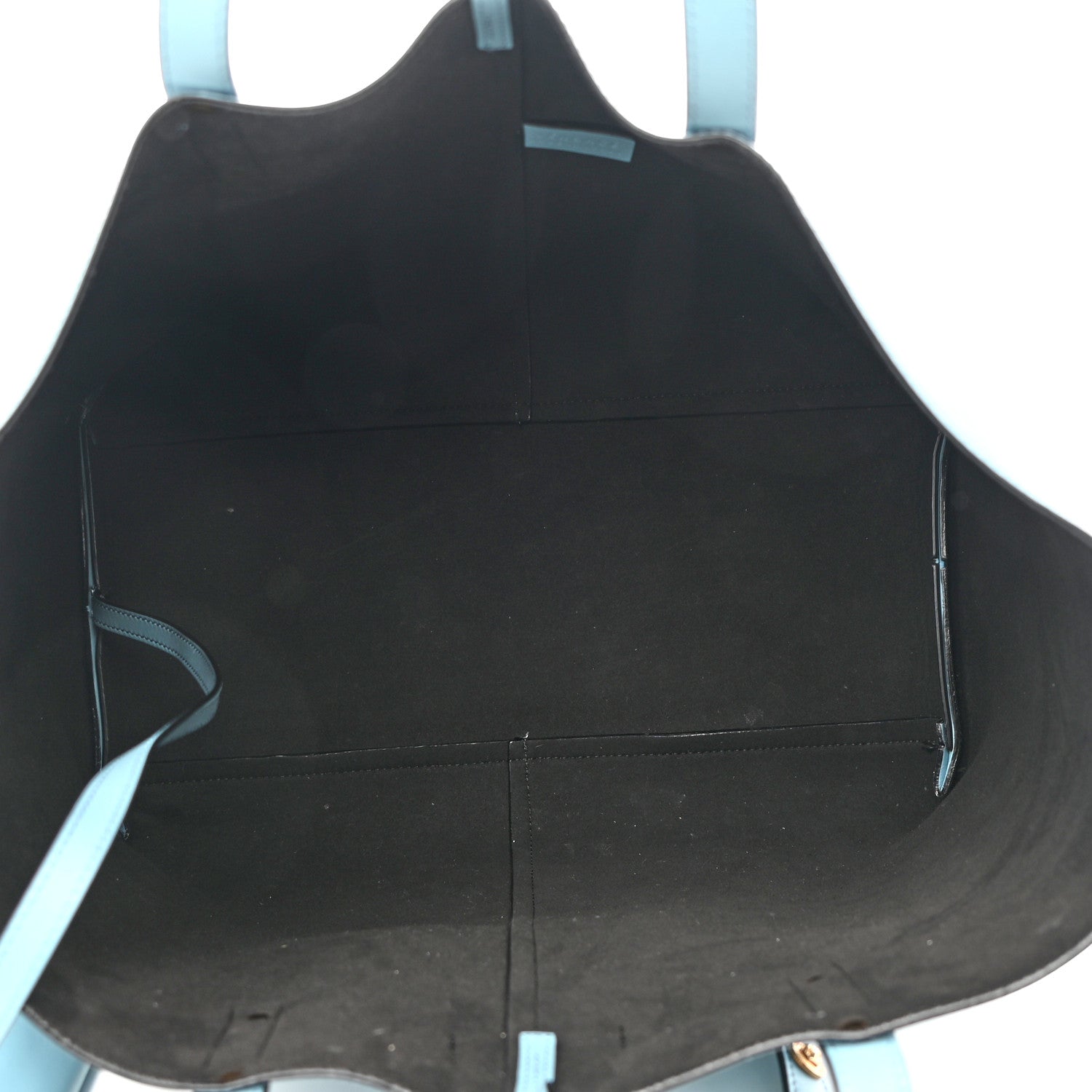 Versace Calfskin Palazzo Tote Light Blue 7 of 10