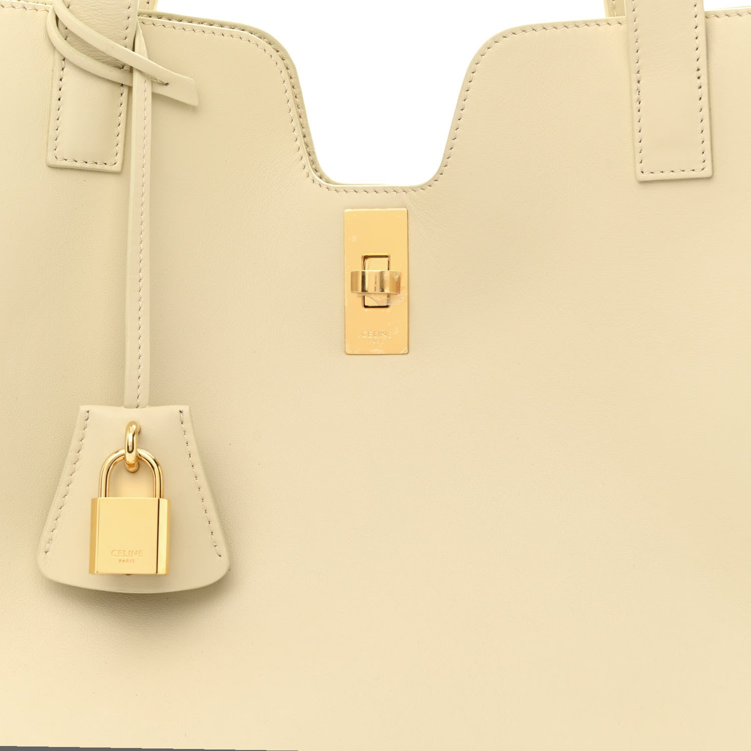 Celine Smooth Calfskin Cabas 16 Bag Limestone 7 of 9