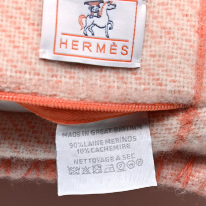 Hermes Wool Cashmere Avalon Cabriole Pillow Melon 4 of 4