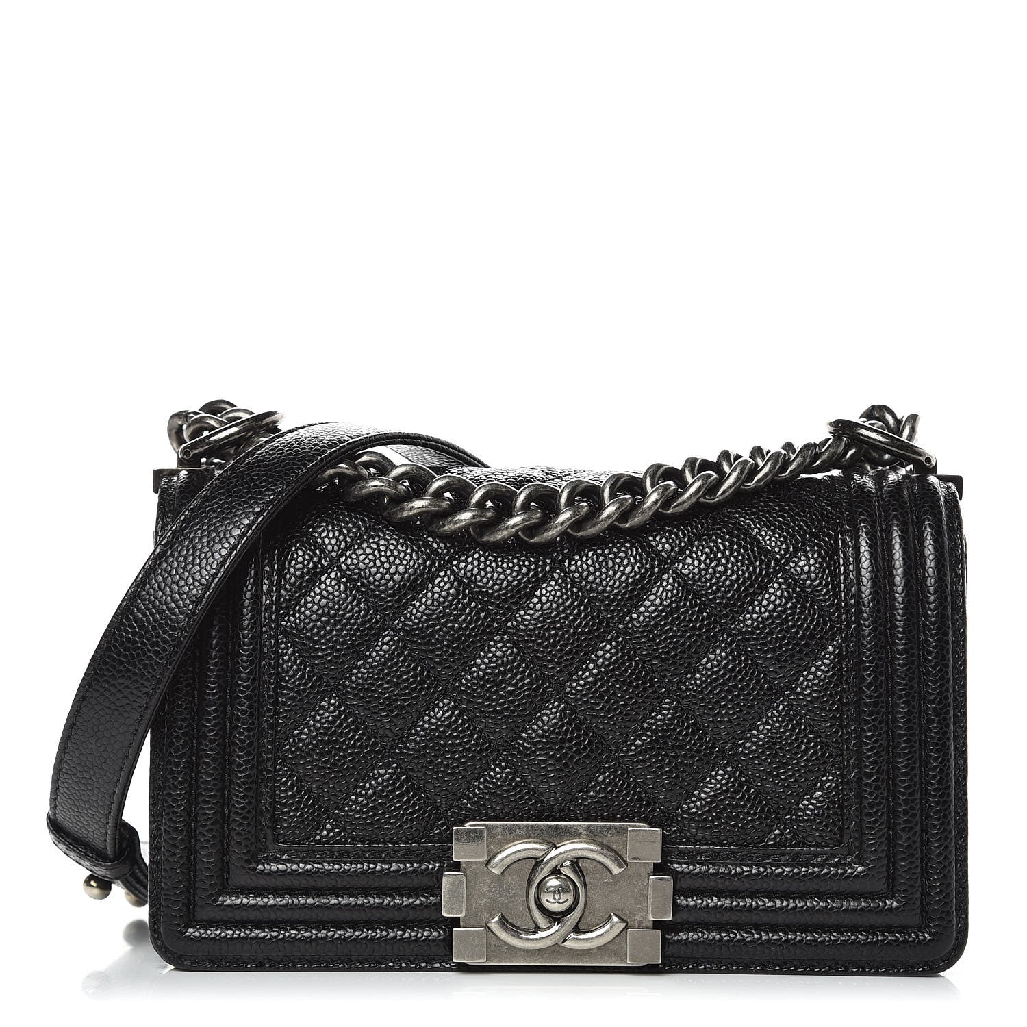 Chanel Caviar Quilted Small Boy Flap Black 1 of 19
