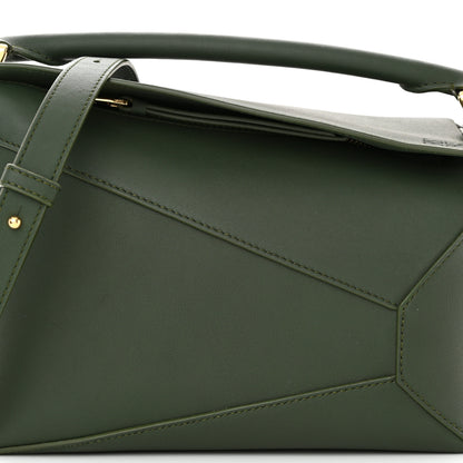 Loewe Calfskin Small Puzzle Edge Bag Bottle Green 7 of 11