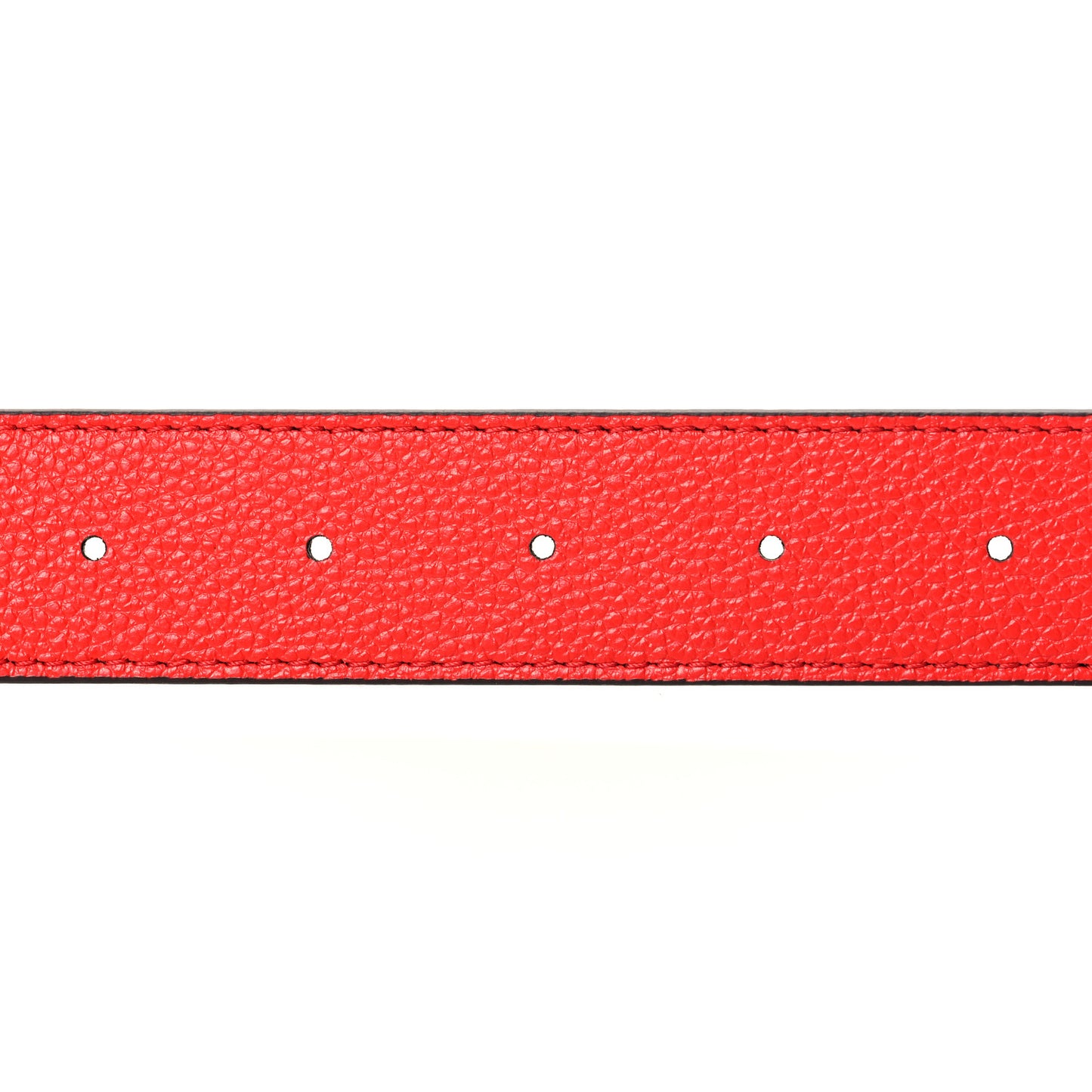 Monogram 30mm LV Initiales Reversible Belt 85 34 Coquelicot