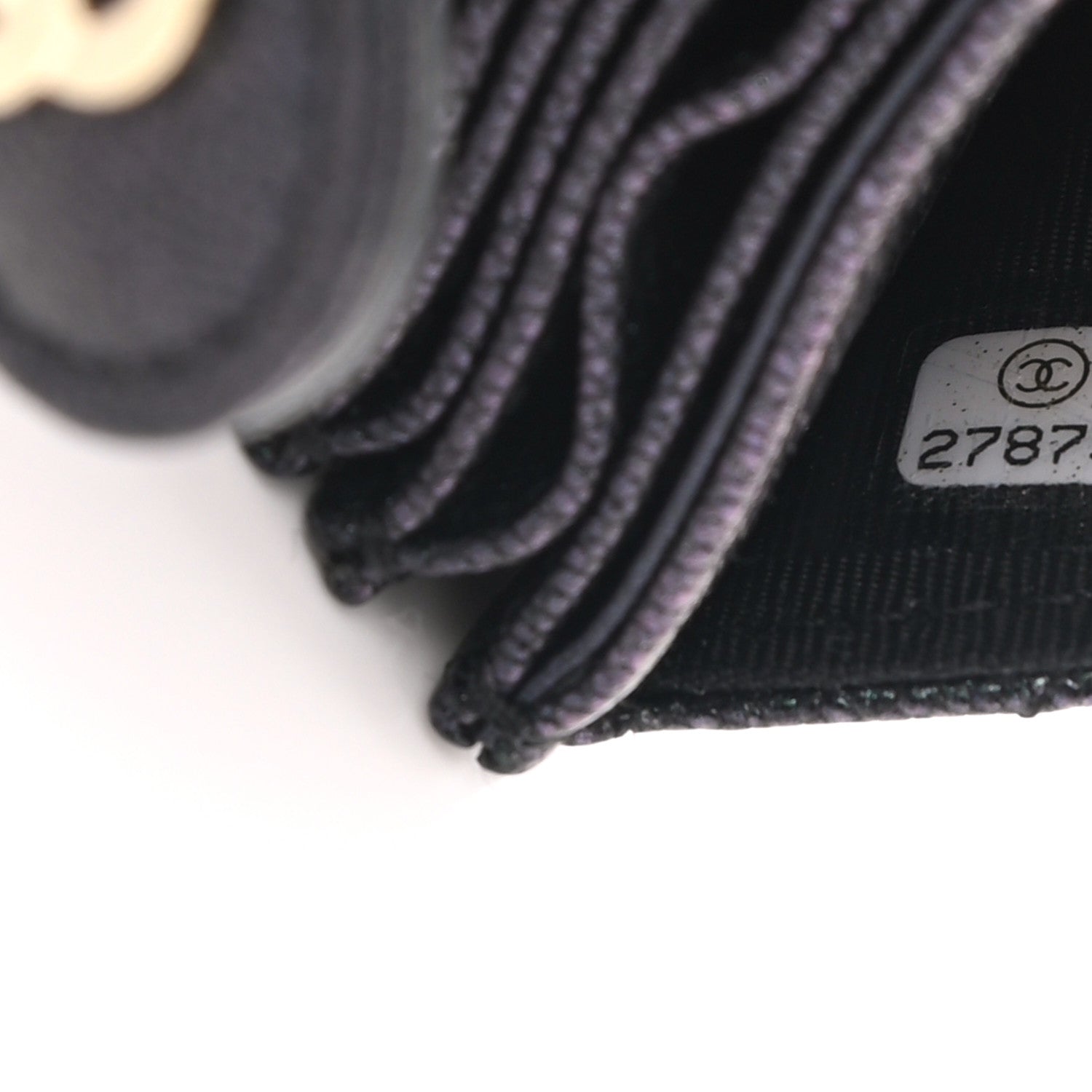 Chanel Iridescent Caviar Quilted Gusseted Card Holder Black 8 of 8