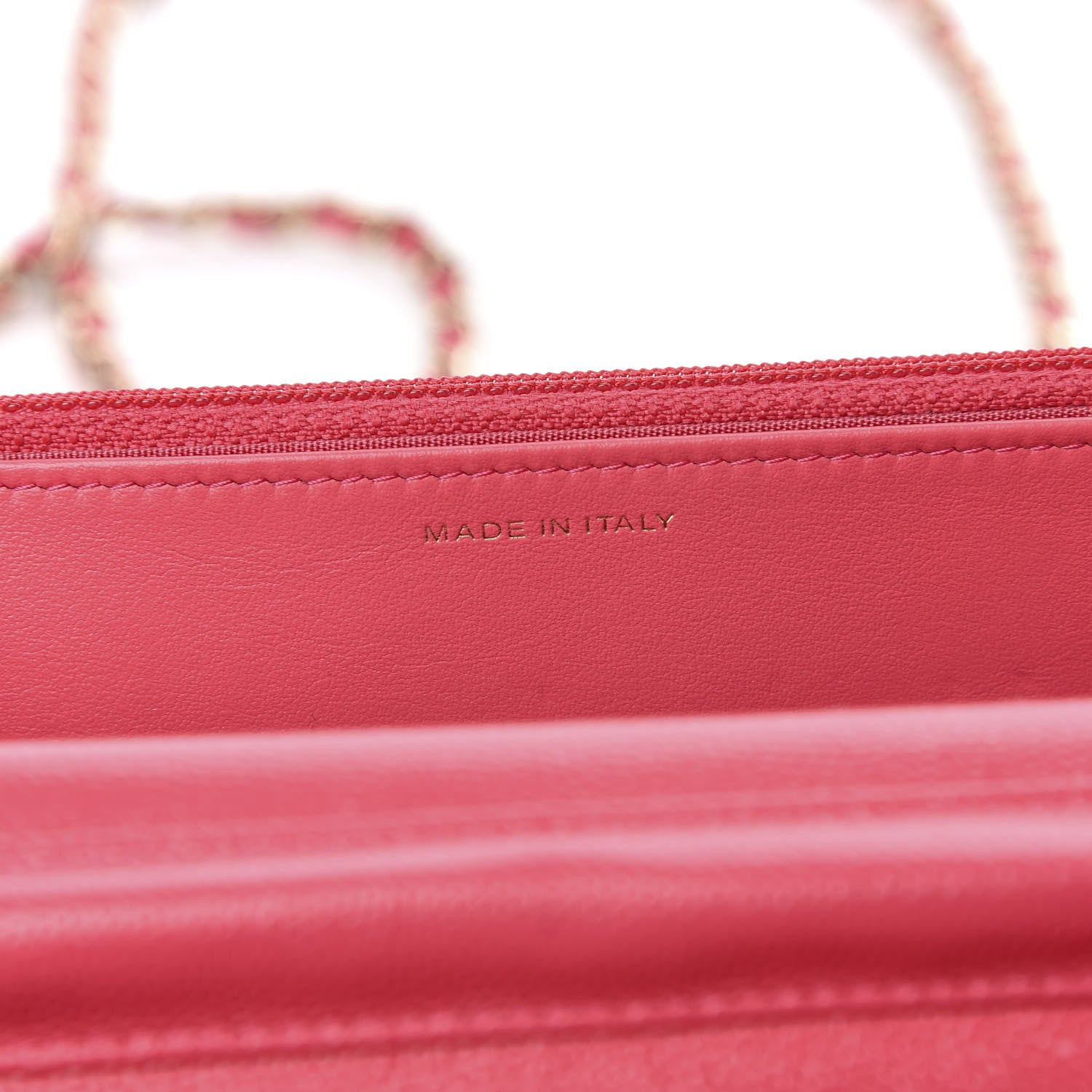 Chanel Caviar Quilted French New Wave Chain CC Wallet On Chain WOC Pink 7 of 12