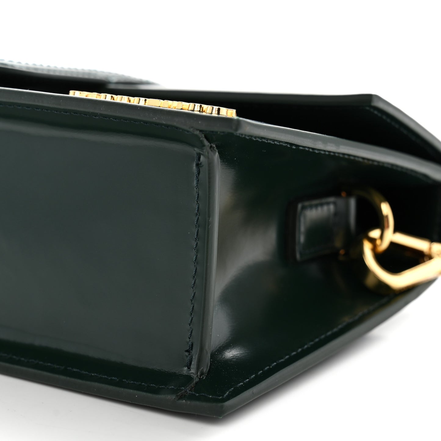Glazed Calfskin Le Grand Bambino Dark Green