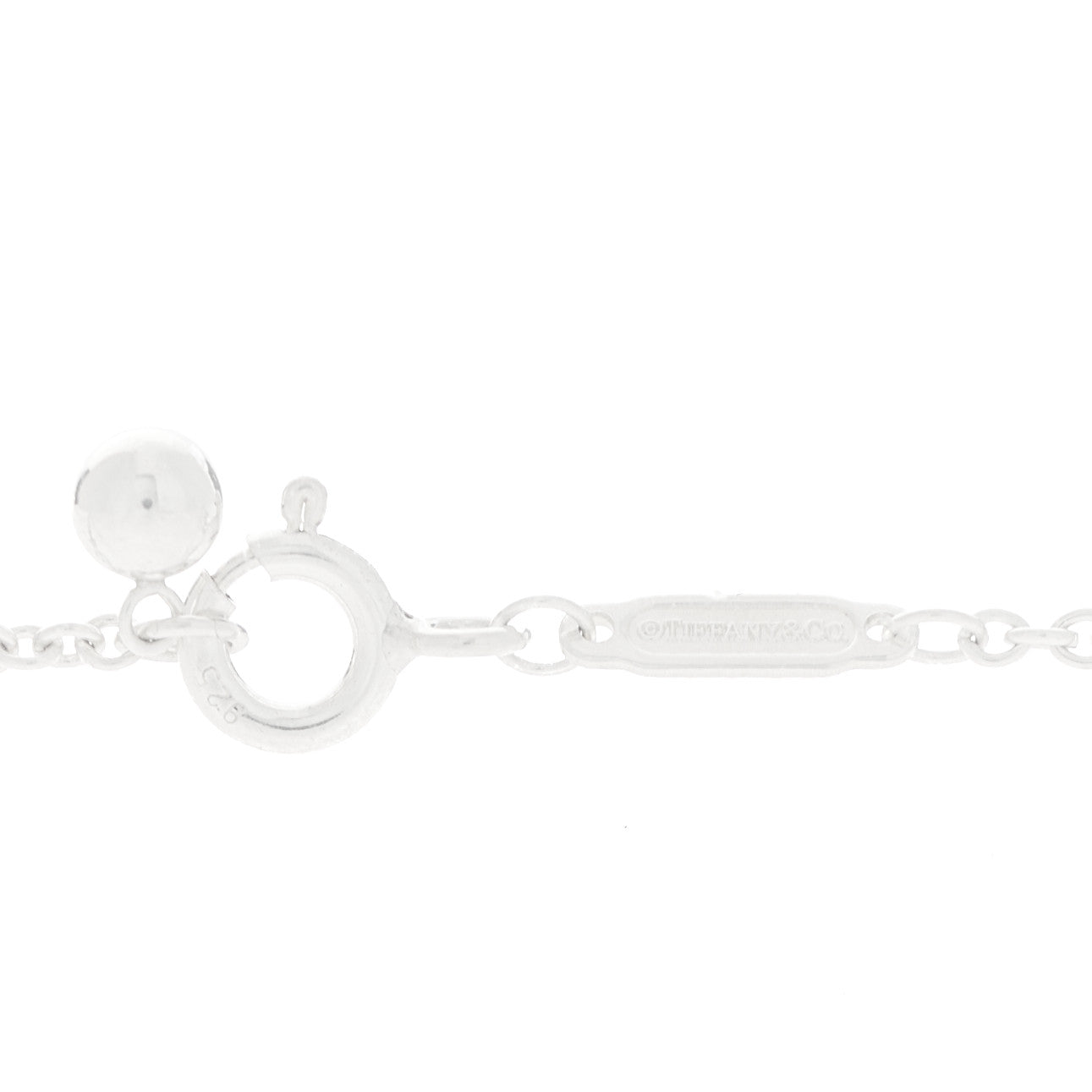 Tiffany Sterling Silver Return To Tiffany Etched Heart and Arrow Tag Pendant Necklace 5 of 5