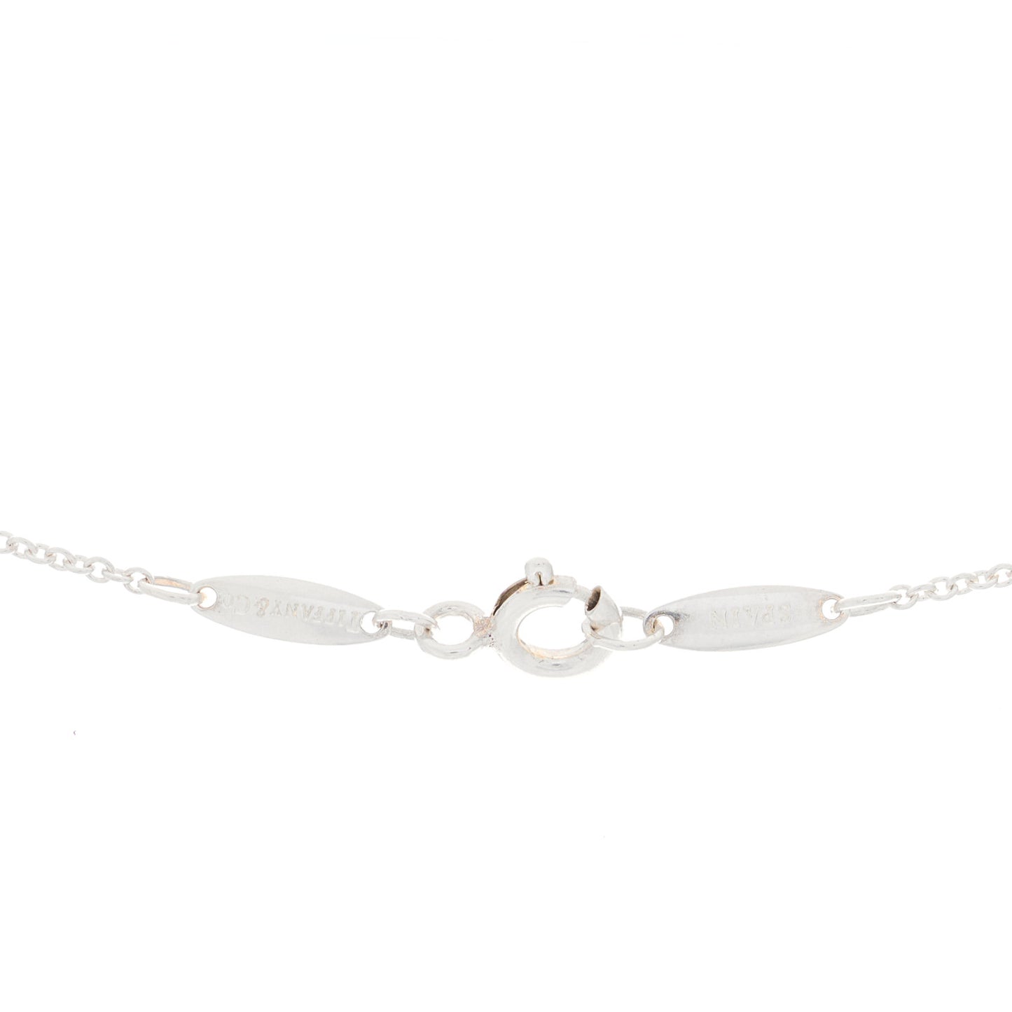 Sterling Silver 9mm Elsa Peretti Bean Pendant Necklace
