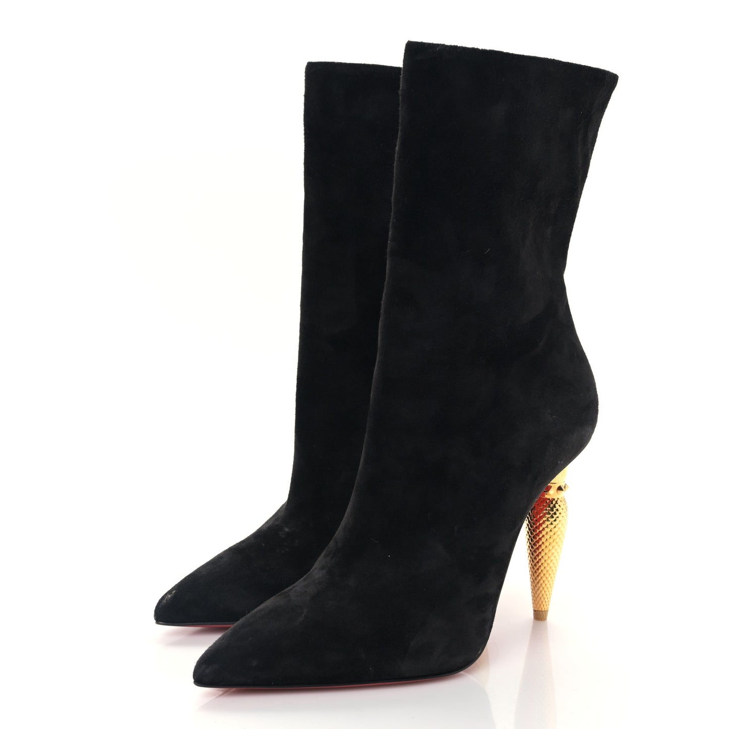 Suede Lipbooty 100 Booties 37 Black