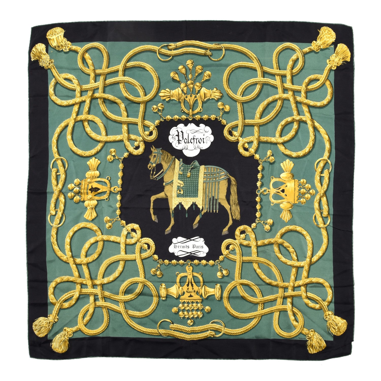 Hermes Silk Palefroi Scarf 90 1 of 5
