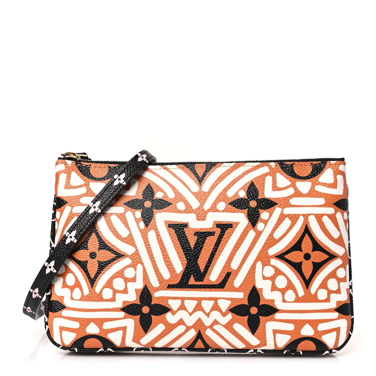 Louis Vuitton Monogram Giant Crafty Double Zip Pochette Creme Caramel 1 of 9