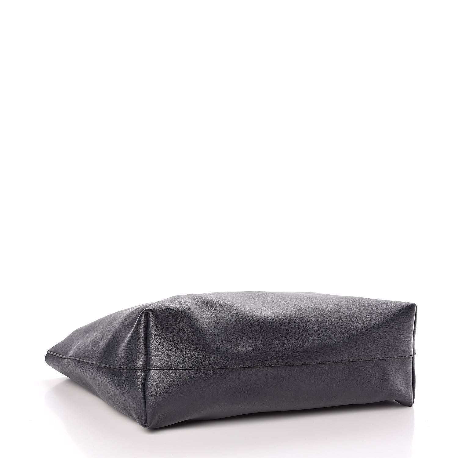 Saint Laurent Calfskin Large Shopping Tote Navy 5 of 10
