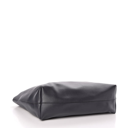 Saint Laurent Calfskin Large Shopping Tote Navy 5 of 10
