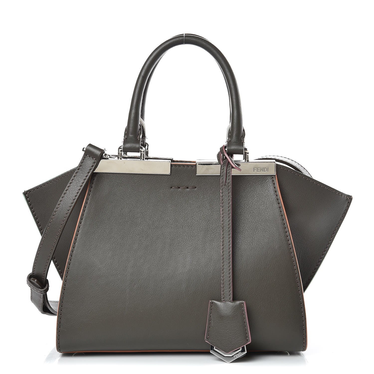 Fendi Vitello Dolce Mini 3jours Tote Carbone 1 of 18