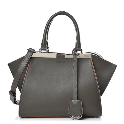 Fendi Vitello Dolce Mini 3jours Tote Carbone 1 of 18