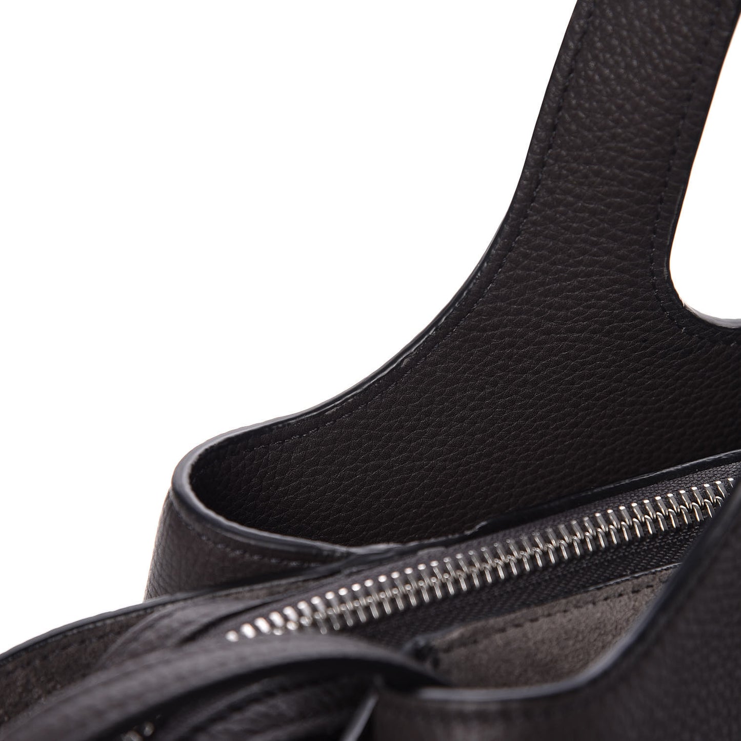 Baby Grained Calfskin Small Tri-Fold Bag Anthracite