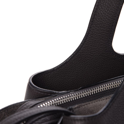 Celine Baby Grained Calfskin Small Tri-Fold Bag Anthracite 10 of 11