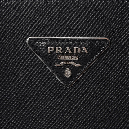 Prada Saffiano Cuir Small Double Bag Black 9 of 12