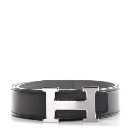Hermes Box Togo 32mm H Belt 85 Black Etain 1 of 8