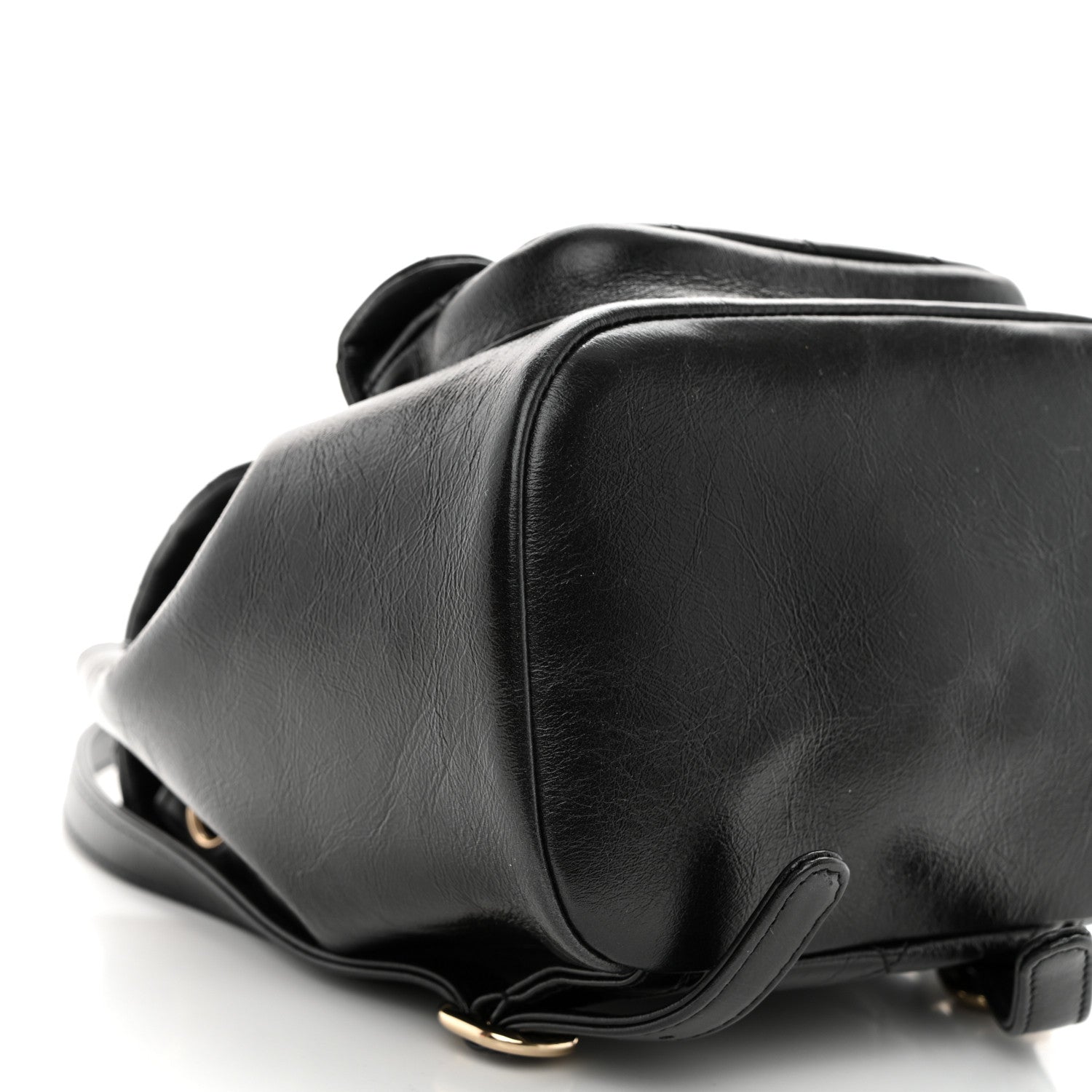 Chanel Lambskin Quilted Small Duma Drawstring Backpack Black 9 of 10