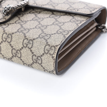 Gucci GG Supreme Monogram Mini Dionysus Chain Wallet Beige Taupe 9 of 11