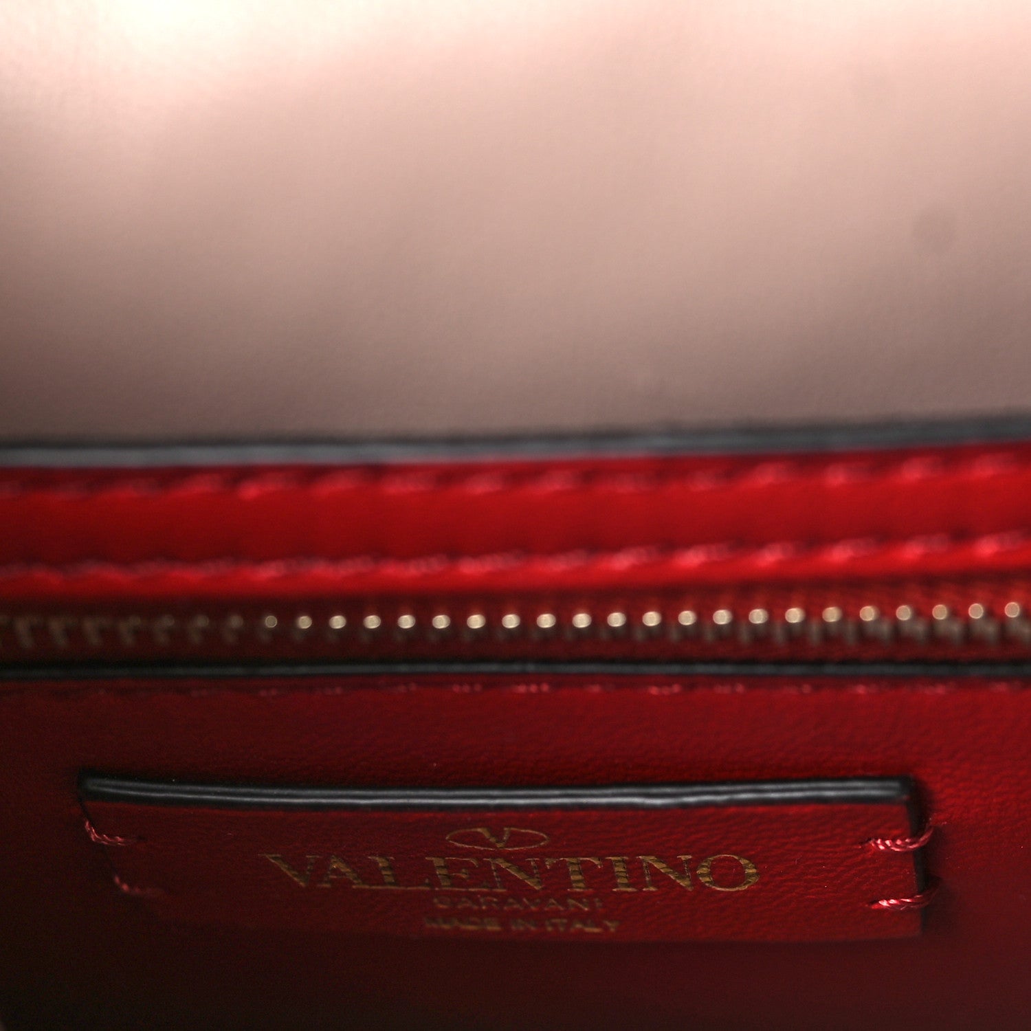 Valentino Garavani Lambskin Medium Rockstud Spike Shoulder Bag Poudre 6 of 8