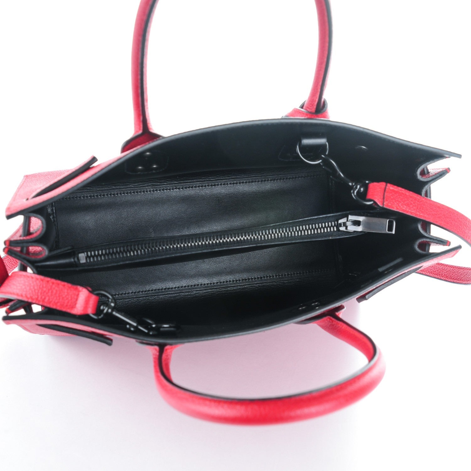 Saint Laurent Grained Calfskin Baby Sac De Jour Red 5 of 7