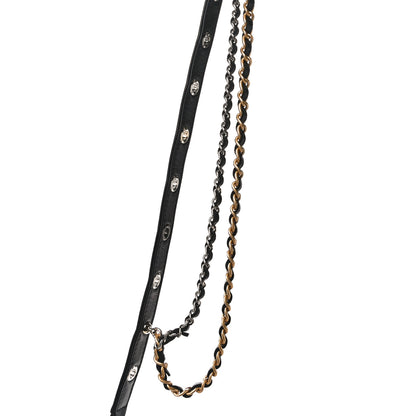 Chanel Goatskin Quilted Quilted Like A Wallet Wallet On Chain WOC Black 12 of 13