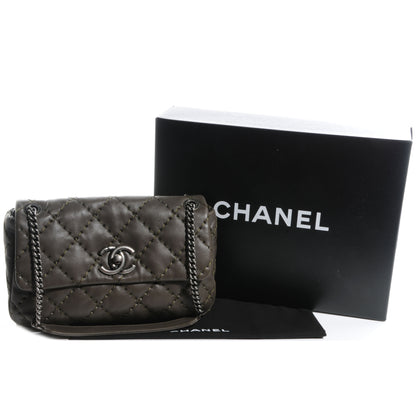 Chanel Calfskin Ultimate Stitch Flap Khaki 5 of 10