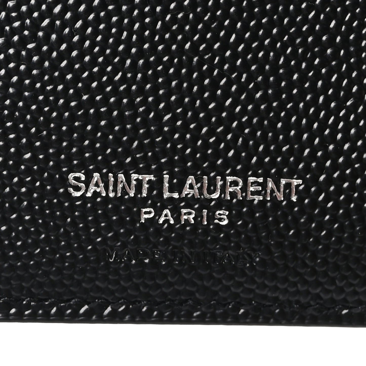 Grain De Poudre Matelasse Chevron Cassandre Fragments Zippered Bi-Fold Wallet Black