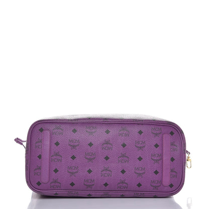 MCM Visetos Medium Project Reversible Shopper Tote Purple 10 of 23