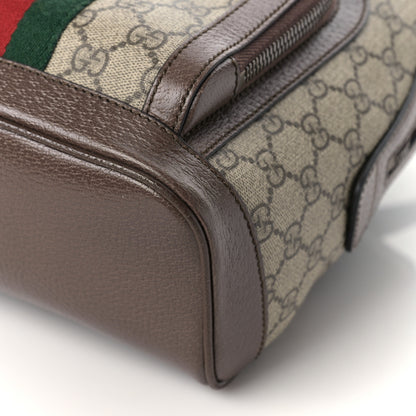 Gucci GG Supreme Monogram Calfskin Web Small Ophidia Day Backpack Beige Ebony New Acero 9 of 9