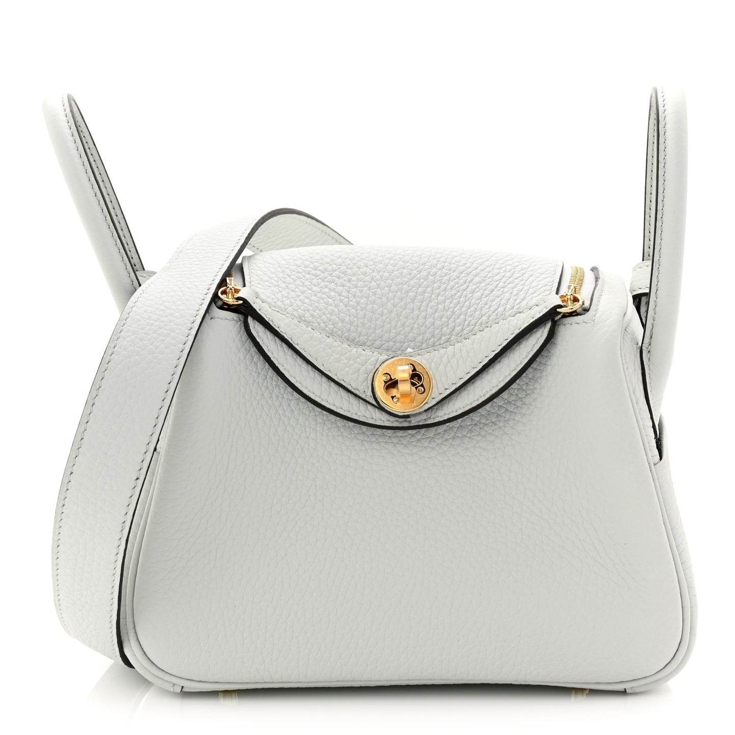 Taurillon Clemence Mini Lindy 20 Bleu Pale