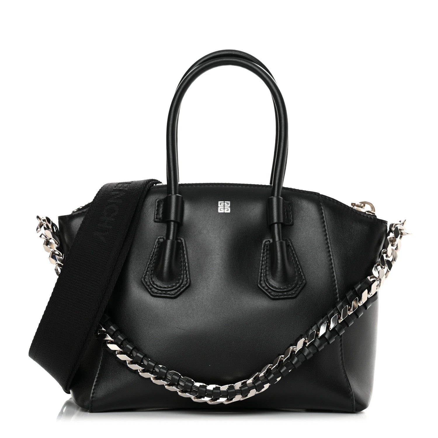 Givenchy Shiny Lord Calfskin Mini Sport Antigona With Chain Black 1 of 10