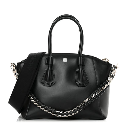 Givenchy Shiny Lord Calfskin Mini Sport Antigona With Chain Black 1 of 10