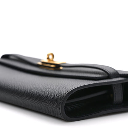 Hermes Epsom Kelly Wallet To Go Black 9 of 11