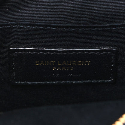 Saint Laurent Denim Quilted Monogram Round Crossbody Bag Rodeo Blue 5 of 8