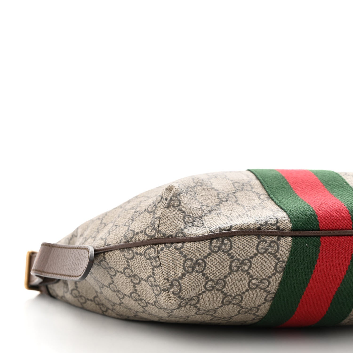 Gucci GG Supreme Monogram Web Small Ophidia Half Moon Hobo Brown 9 of 10