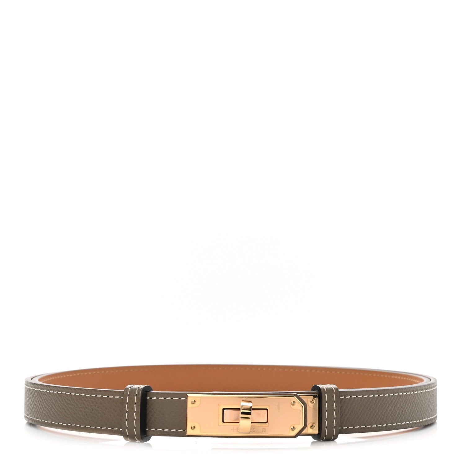 Hermes Epsom Kelly Belt Etoupe 1 of 6